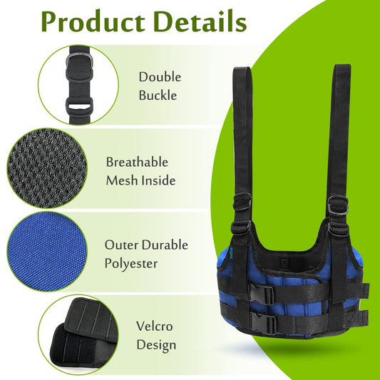 Back Stretcher, Lumbar Traction Device, Spine Decompression Belt for Pain Relief, Spinal Back Stretcher Belt, Thoracic Spinal Decompression Harness, Portable Stretching Device (Medium)