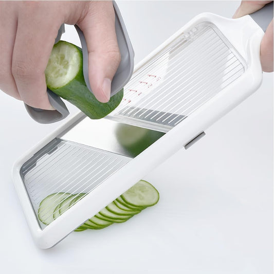 ZKIRON Safety Hand Guard and Food Holder for Mandoline Slicers | Finger Protection, Steady Food Control, Ergonomic Non-Slip Grip, Durable for Smooth and Safe Slicing of Fruits & Vegetables