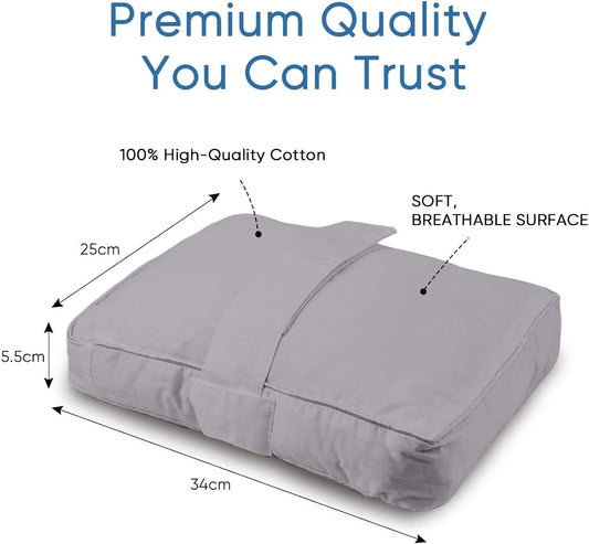 Knee Pillow with Soft Straps for Side Sleepers (Black) | Fully Supports Knees & Thighs, Leg Support with Soft Strap, Aligns Spine, For Side Sleeping Between Legs, Orthopedic Relief