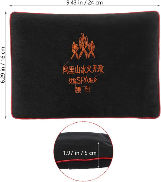 Healeved Microwavable Heating Pad Heat Pad Waist Warmer Coarse Salt Hot Compress Pack Heat Therapy Cushion Microwave Heating Pad for Neck and Shoulders and Back Waist