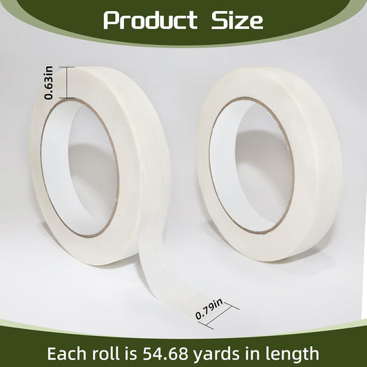 110 Yards Freezer Tape Freezer Paper, 2 Rolls, Each 0.79 Inch by 55 Yards