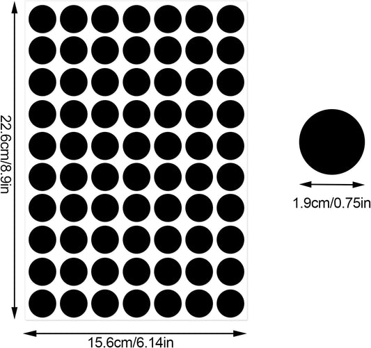 3500 Pieces Dot Stickers, 3/4 inch Color Coding Labels, 10 Color Circle Price Stickers for Office Classroom Student