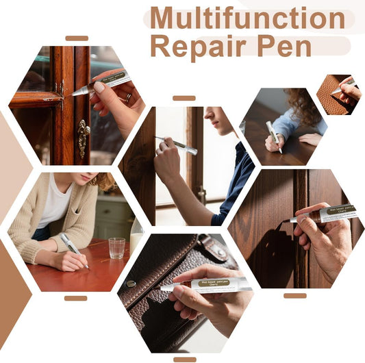 Wooden Furniture Floor Scratch Repair Kit 3 Color Wood Markers | For Stains, Scratches, Wood Floors, Tables, Desks, Carpenters, Bedposts, Touch Ups, and Cover Ups