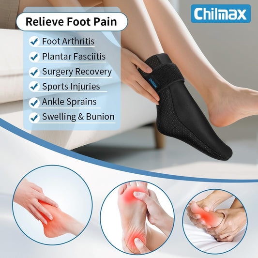 Cooling Sock | Foot Ice Pack Wrap | Cold Therapy Sock for Hot Feet