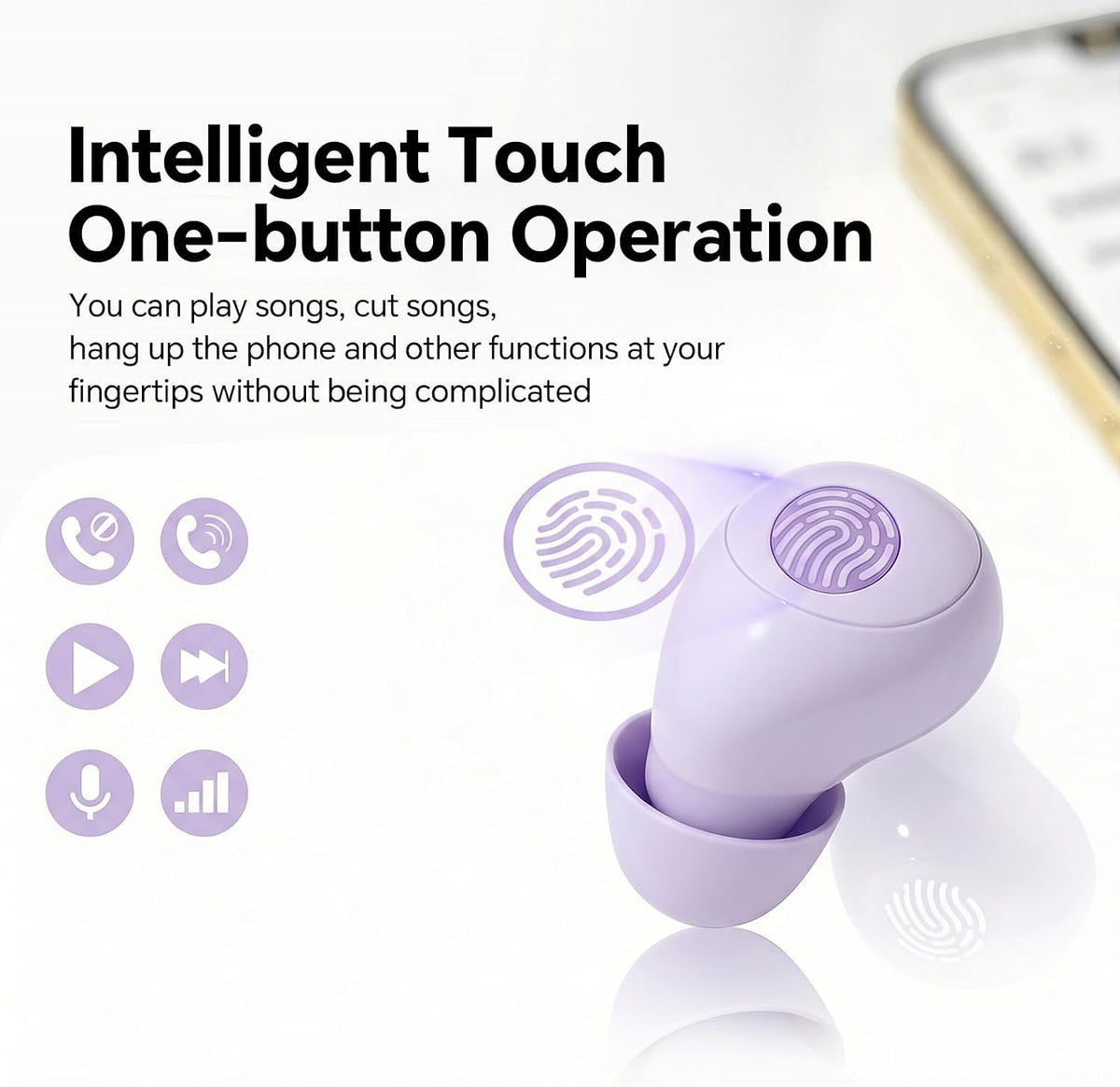 Small Mini Invisible Earbuds Small Mini Headphones Wireless Bluetooth