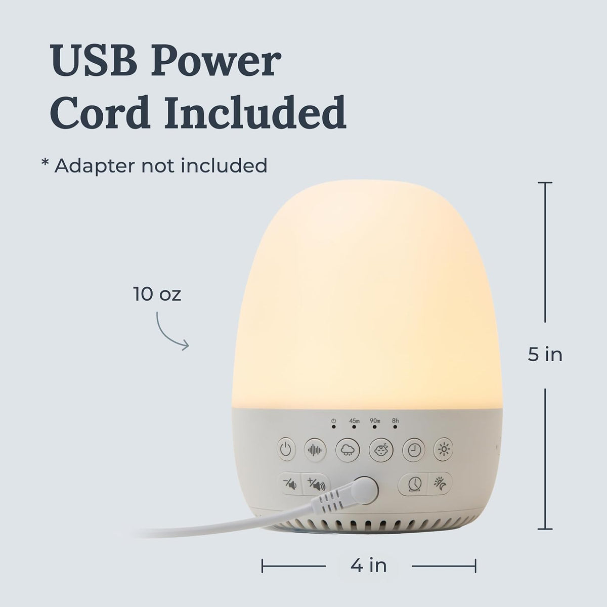 Yogasleep Dreamcenter Multi Sound White Noise Machine with Night Light, Sleep Timer, 26 Soothing Sounds for Travel, Noise Canceling for Office Privacy, Sleep Aid for Adults & Baby, Registry Gift
