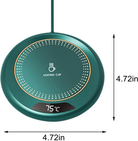 Coffee Warmer for Desk Auto Shut Off, Smart Coffee Mug Warmer with 3 Temp Modes, 1-8h Timer, Electric Coffee Cup Warmer for Desk, USB Mug Warmer for Desk, Coffee Warmer Plate for All Cups (White)