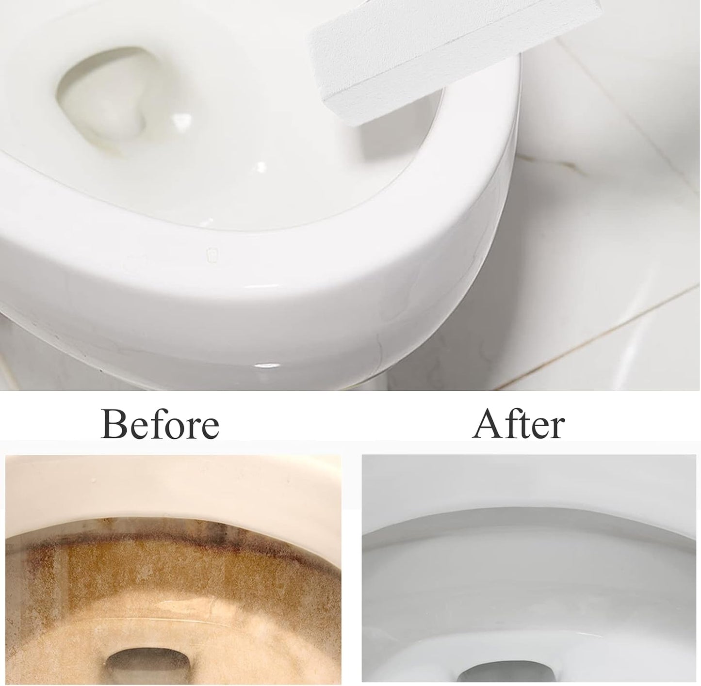 3 Pack Pumice Stone for Toilet Bowl Cleaning with Handle, Scouring Stick Remove Toilet Bowl Hard Water Rings, Calcium Buildup and Rust for Cleaning Toilet, Bathroom, Kitchen Sink, Grill (Gray)