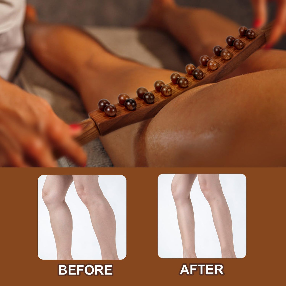 Wood Therapy Massage Tools, Guasha Massage Stick Body Slim Brush