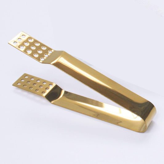 2-Pack Tea Bag Squeezer, Stainless Steel Golden Tea Bag Squeezer Tongs, Tea Filter Clamp Tea Strainer Holder Clip, Suitable for Gripping Tea Bag, Ice Cube, Sugar and Lemon Slices