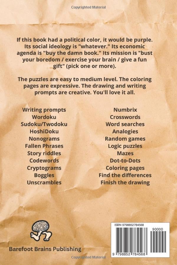 Oh, for F*ck’s Sake! Activity Book for Adults: Roll your eyes, laugh, and work your brain with 120+ clever puzzles and activities that poke fun at the crap we deal with every day.
