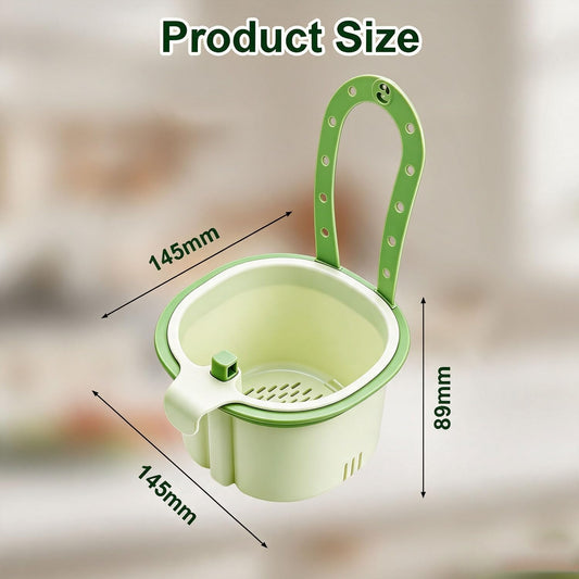 Cactus Kitchen Sink Strainer Baske, Hanging Sink Drain Basket | Self-Cleaning Faucet Hanging Filter Basket, Presses to Release Waste Baskets, Multifunctional Kitchen Sink Strainer
