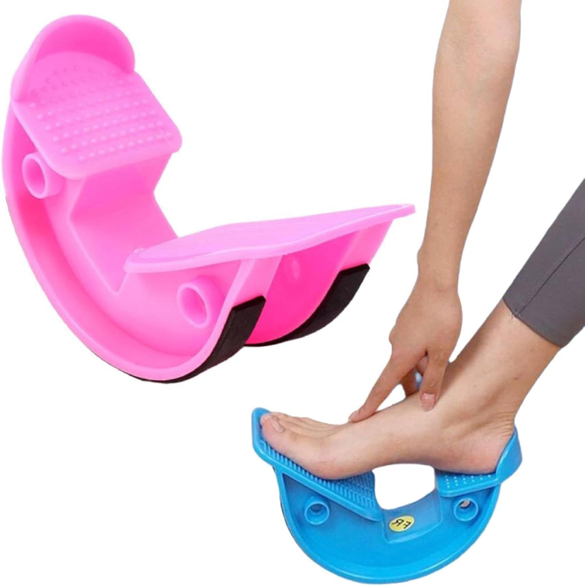 Foot & Calf Stretcher, Premium Foot Stretcher for Plantar Fasciitis, Achilles Tendonitis Relief, Foot Rocker with Durable, Slip-Resistant Design, Stretch Guide for Effective Leg Flexibility