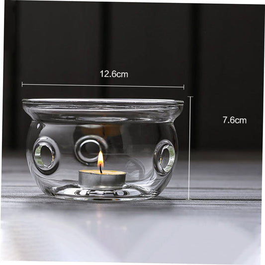 Electric Tea Kettle Base Glass Teapot Stand Insulated Heating Pad Stylish Glass Base for Stovetop Tea Pot