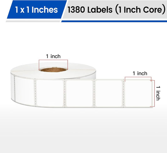 L LIKED 3"x2" Square Removable Thermal Labels No Residue 700 Pcs | Water & oil resistant, smudge-proof. For home, office, school supplies, organization & inventory tracking