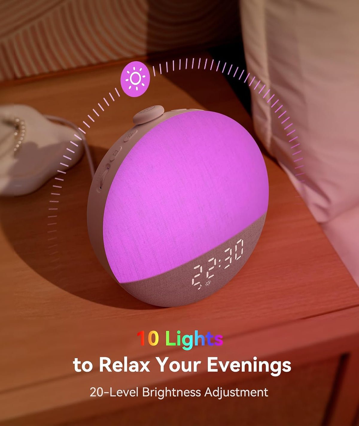 Dreamegg Sunrise 2 Sunrise Alarm Clock, Sound Machine for Sleep, 29 Sounds