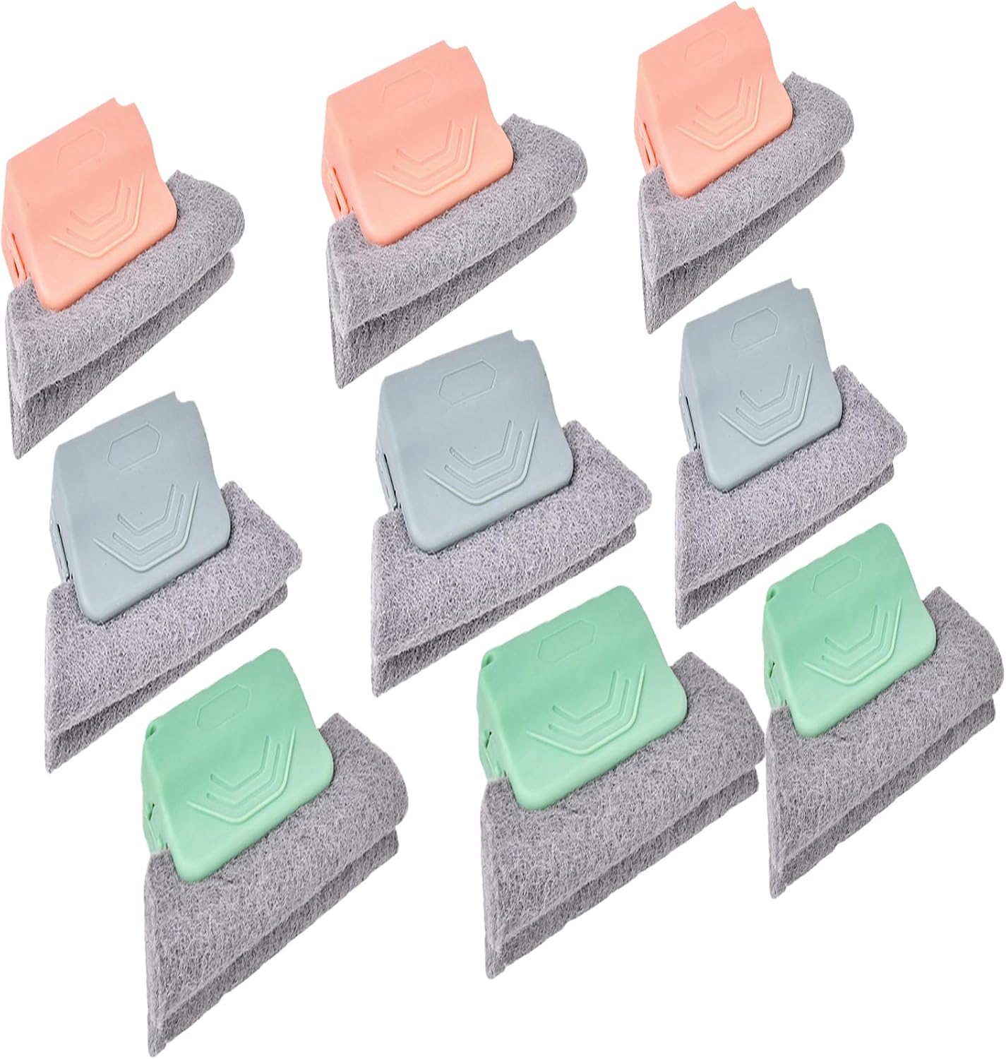 Magic Window Track Cleaner, Window Groove Cleaning Brush Tools Set, Cleaner Brushes for Window lides Gaps Tile Lines Shutter Slats Car Vents & Narrow Gaps (3PC Mix)