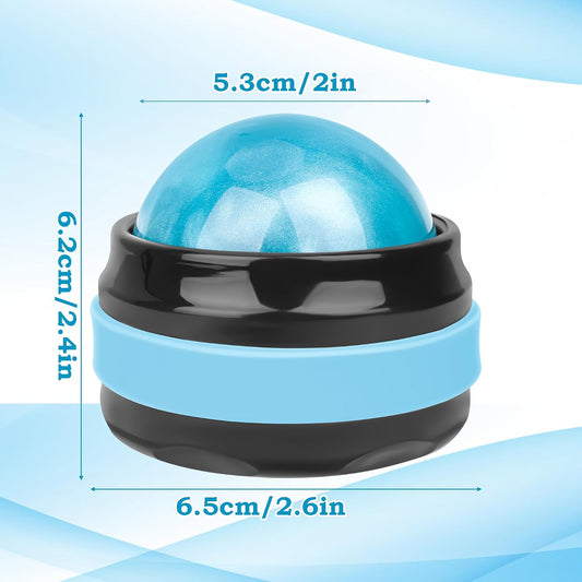 Coolrunner Massage Ball, 2-Pack Handheld Manual Roller Massager | Self Massage Therapy and Relax Full Body Tools, For Sore Muscles, Shoulders, Neck, Arms, Legs, Back, Foot, Body