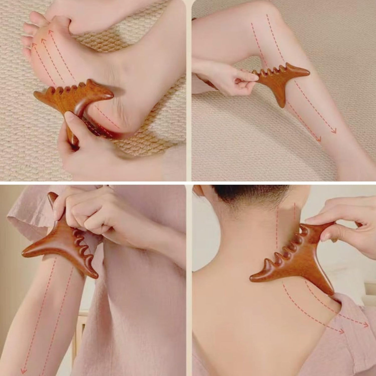 Wooden Foot Acupressure Reflexology Massager