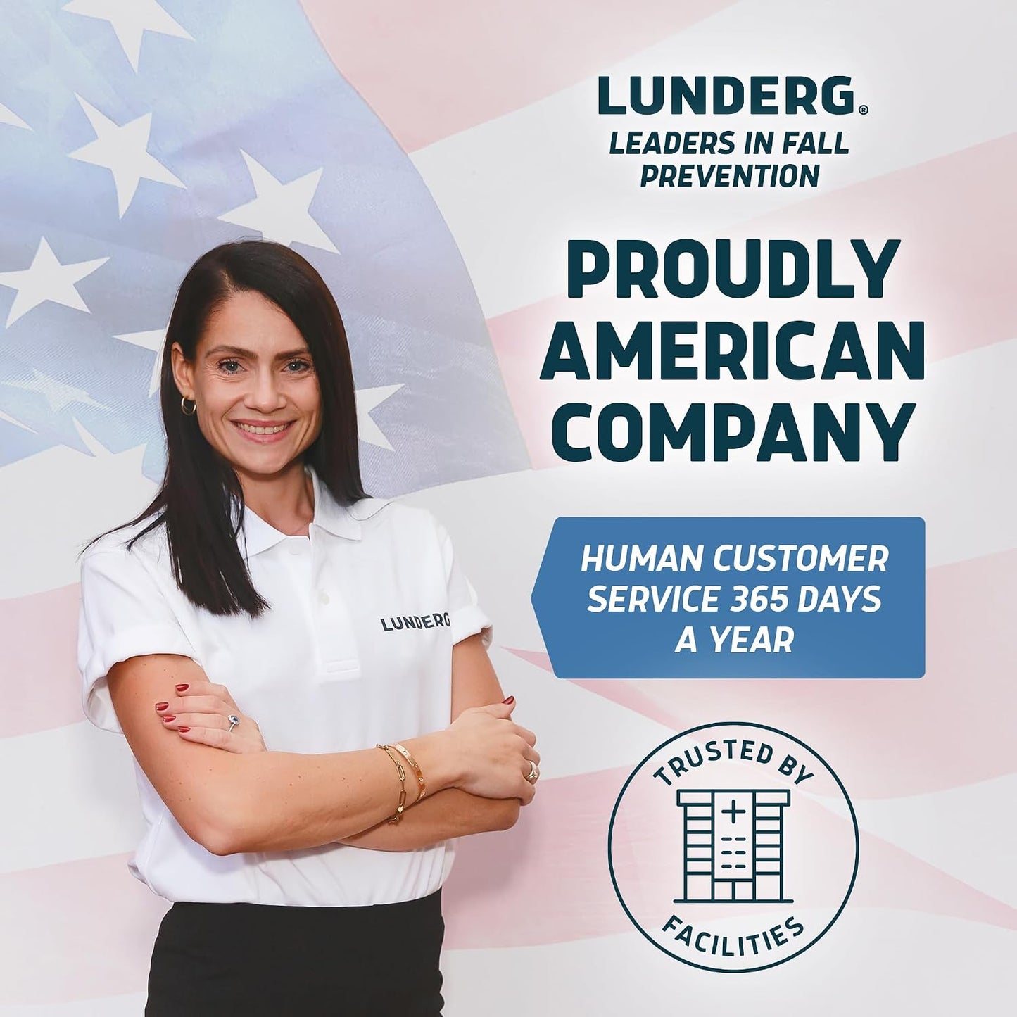 Lunderg Large Wireless Bed Alarm System for Elderly & Fall Prevention | Alerts Caregivers When They Get Up. Extra Coverage For Restless Sleepers. Great For Dementia Care & Safety. US Company.