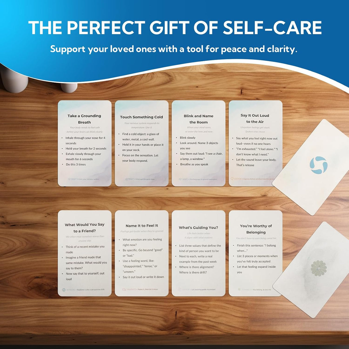 108 Mindfulness Cards for Coping Skills, Emotional Insight Therapy Cards
