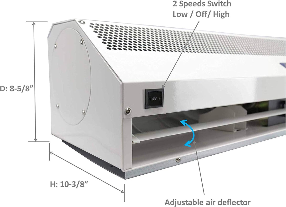 Awoco 72" Super Power 2 Speeds 2350CFM Commercial Indoor Air Curtain
