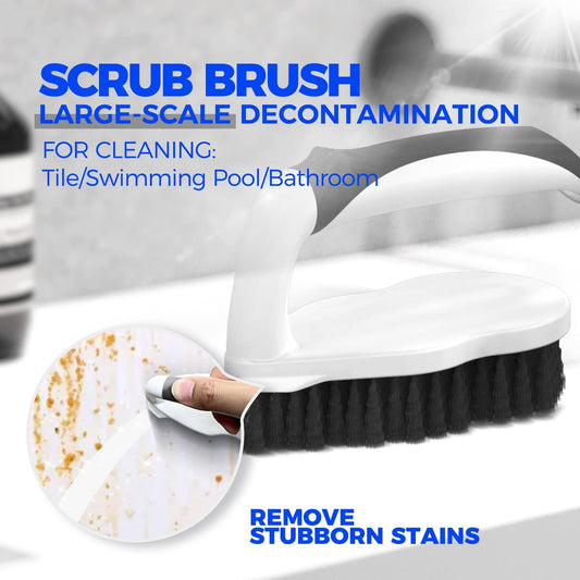 Holikme 7 Pack Cleaning Brush Scrub Brush Kitchen Brush for Floor,Green | Deep Cleaning Brush Set, Scrub Pads with Scraper Tip for Pool Walls, Bathroom, Grout, Floor, Bike, Tub, Shower