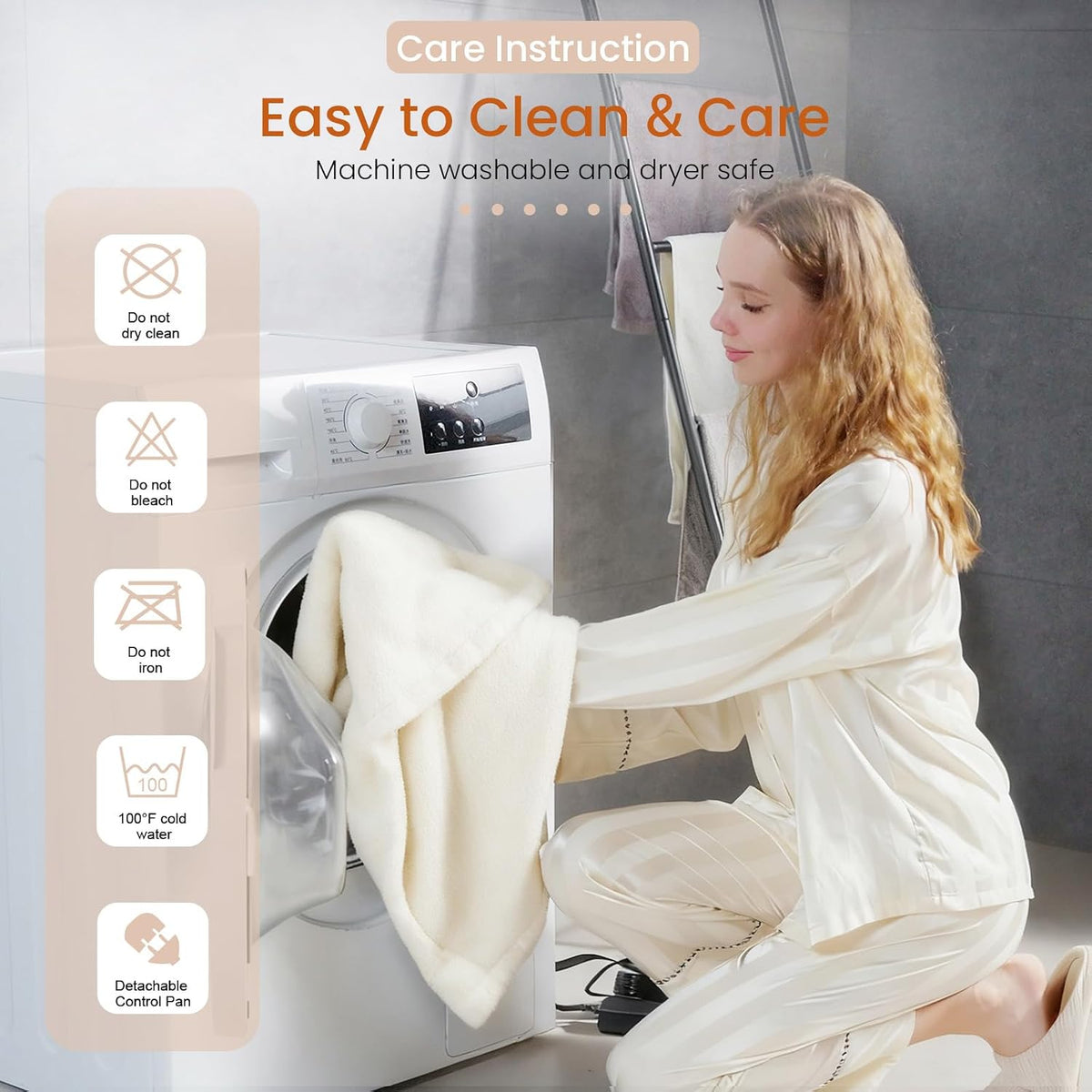 Heated Blanket Electric Throw Blanket with Built-in Button Controller 50"x60" One-Touch Ultra Cozy Soft Warm Heating Electric Blanket with 4 Heat Levels & 4 Hours Auto-Off Overheat Protection