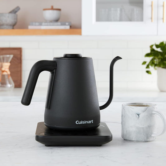 Cuisinart Electric Kettle, 1500W Fast Heating, 6 Temp Presets, 1.7L | Bring water to a boil with Cuisinart PerfecTemp cordless electric tea kettle, includes auto shutoff & 360° base, CPK-17P1