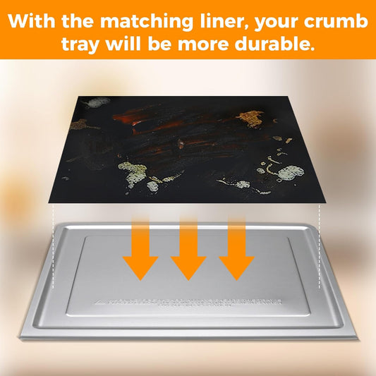 4 Pack Air Fryer Liners for Ninja Flip Toaster Oven, Non-stick Reusable | Oven Liners for Bottom of Oven, for Ninja SP101 SP201, Durable for Long Time Use, Cuttable, Cut Down Cleaning Work