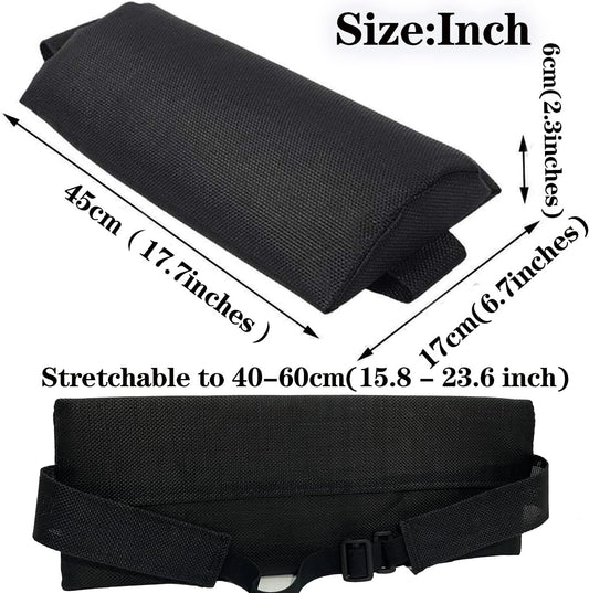 Ostlttyn 2 Pack Head Pillow for Lounge Chair Zero Gravity Chair Patio Lawn Adirondack Chair, Large Zero Gravity Chairs Cushion w/Adjustable Elastic Band, Soft Recliner Head Pillow for Indoor Outdoor
