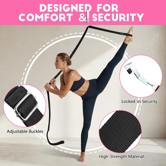 Stretching Strap with Door Anchor Improve Leg Flexibility for Splits