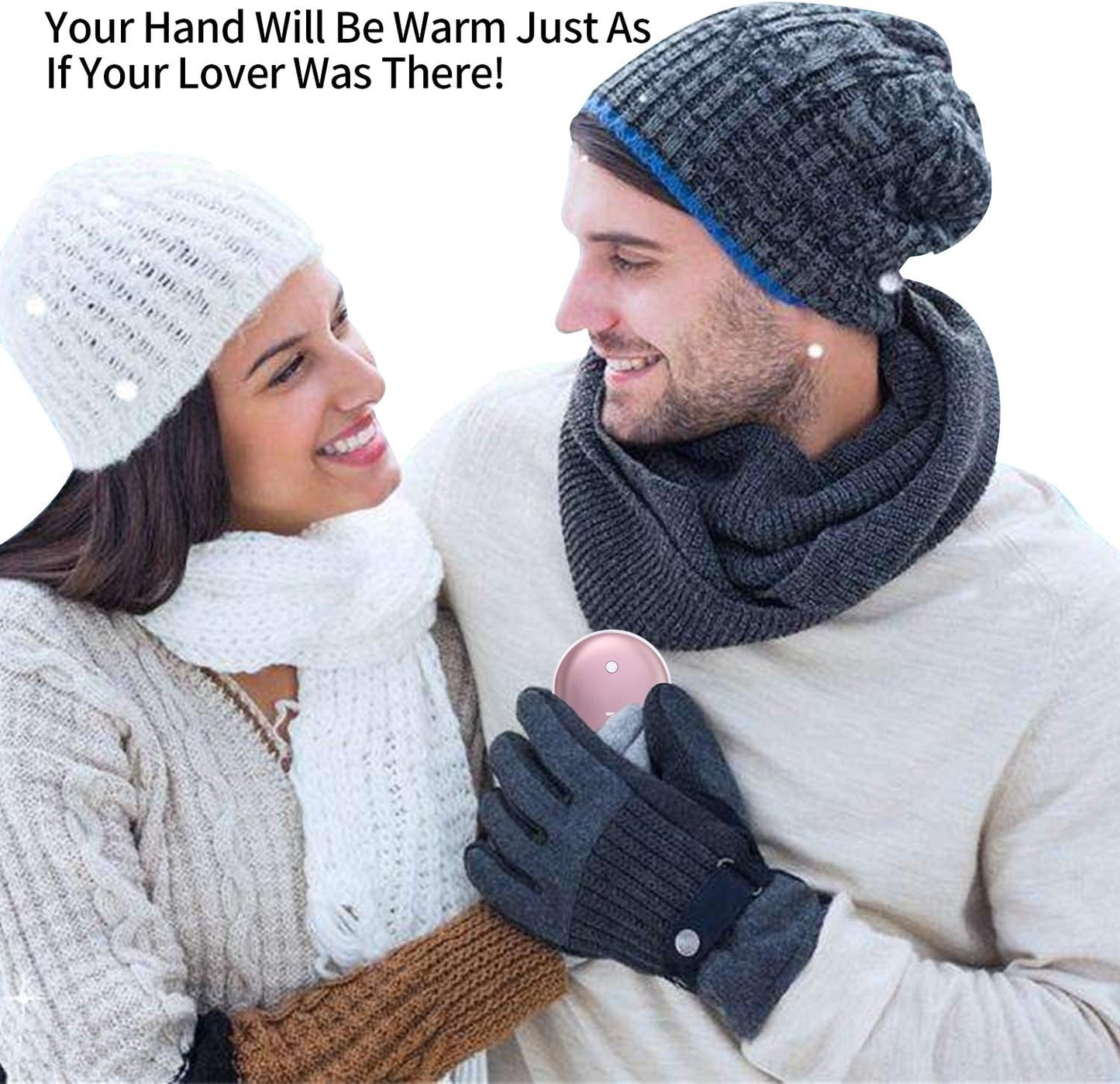 Karecel Rechargeable Hand Warmer, 5200mAh Double-Sided 4-inch Full-Surface Heat Electric Hand Warmer, Up to 11Hrs, Portable Handwarmer Pocket Heater, Tech Gifts for Men Women, Winter Essentials