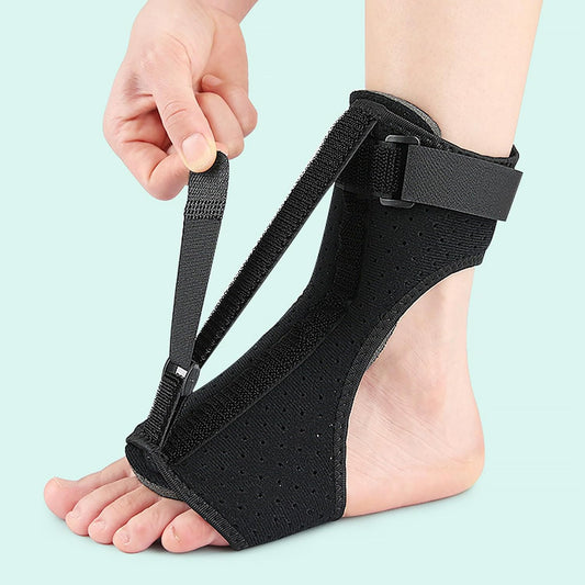 Kid Foot Drop Brace Plantar Fasciitis Night Splint Adjustable Straps Foot Varus Valgus Correction Support Heel Spur Pain Foot Splint for Sleeping Heel Pain Relief Achilles Tendonitis
