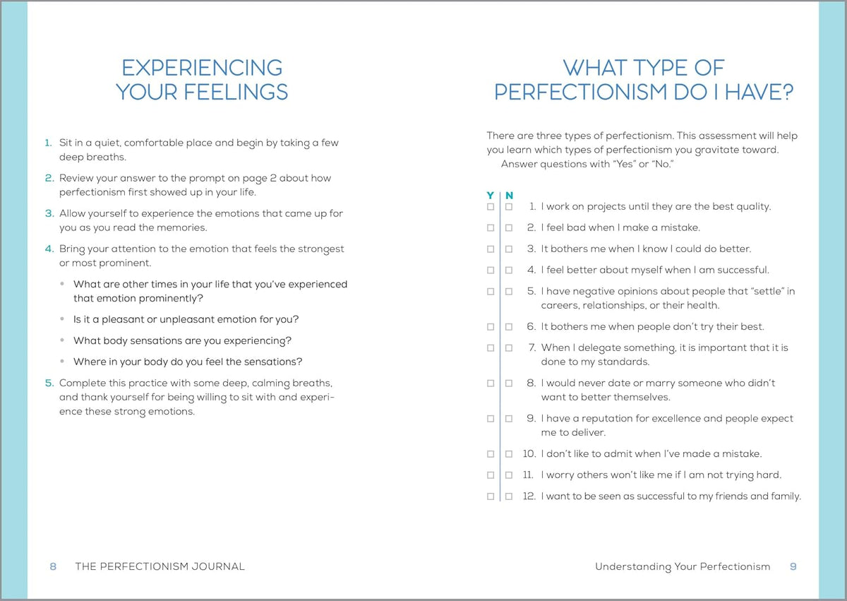 The Perfectionism Journal: Guided Prompts and Mindfulness Practices to Reduce Anxiety and Find Calm