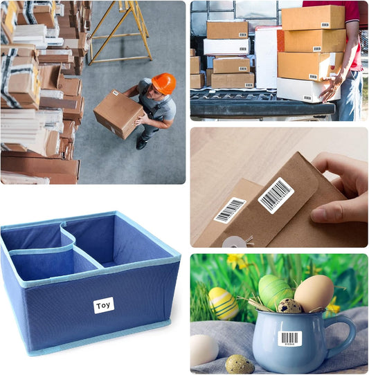 2940 Pcs Matte Small White Labels Stickers Blank Labels Removable Price Tags Labels Stickers for Jars Boxes File Folders Envelopes School Office Kitchen (13 X 9 mm)