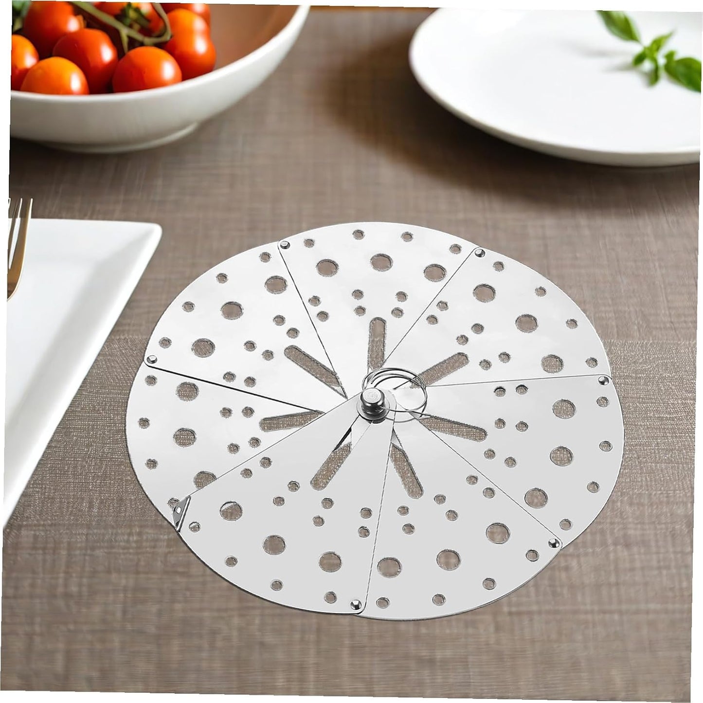 Multifunctional Adjustable Stainless Steel Anti-spill Lid Cover, Kitchen Spill Stopper Overflow Protector for Pots and Pans, Household Cooking Splash Guard