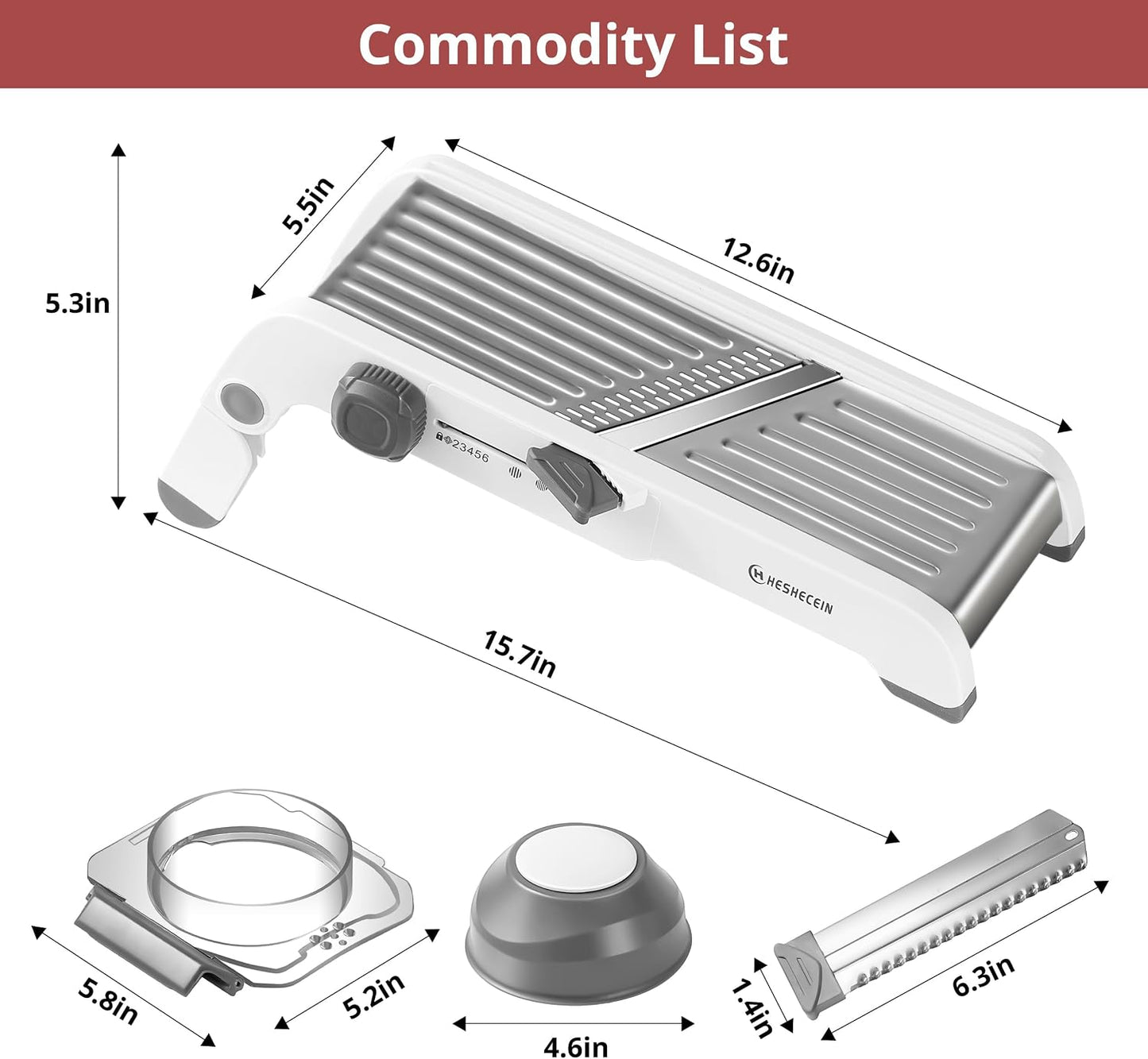 24-In-1 Mandoline Slicer for Kitchen with Waffle Fry Cutter Blade,Adjustable Kitchen Mandoline Slicer,Food Chopper,Safe Mandoline Food Slicer,Mandolin with Waffle Fry Cutter-Grey