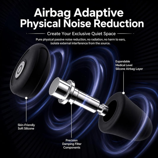 32dB High Fidelity Ear Plugs Noise Cancelling Earplugs for Concert | Loss-Proof Link, Reusable for Live Music, DJs, Festivals, Live Events, Sports,4 Sizes, Premium Gift Box