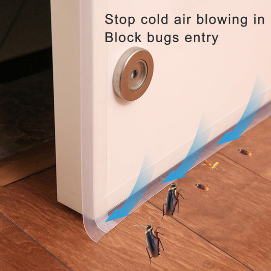 Silicone Clear Weather Stripping Door Seal, Silicone Seal Strip, Sliding Door Seal Weather Stripping, Door Draft Stopper for Side of Door, Self-Adhesive Insulation Tape for Gaps (25mm;26Ft)
