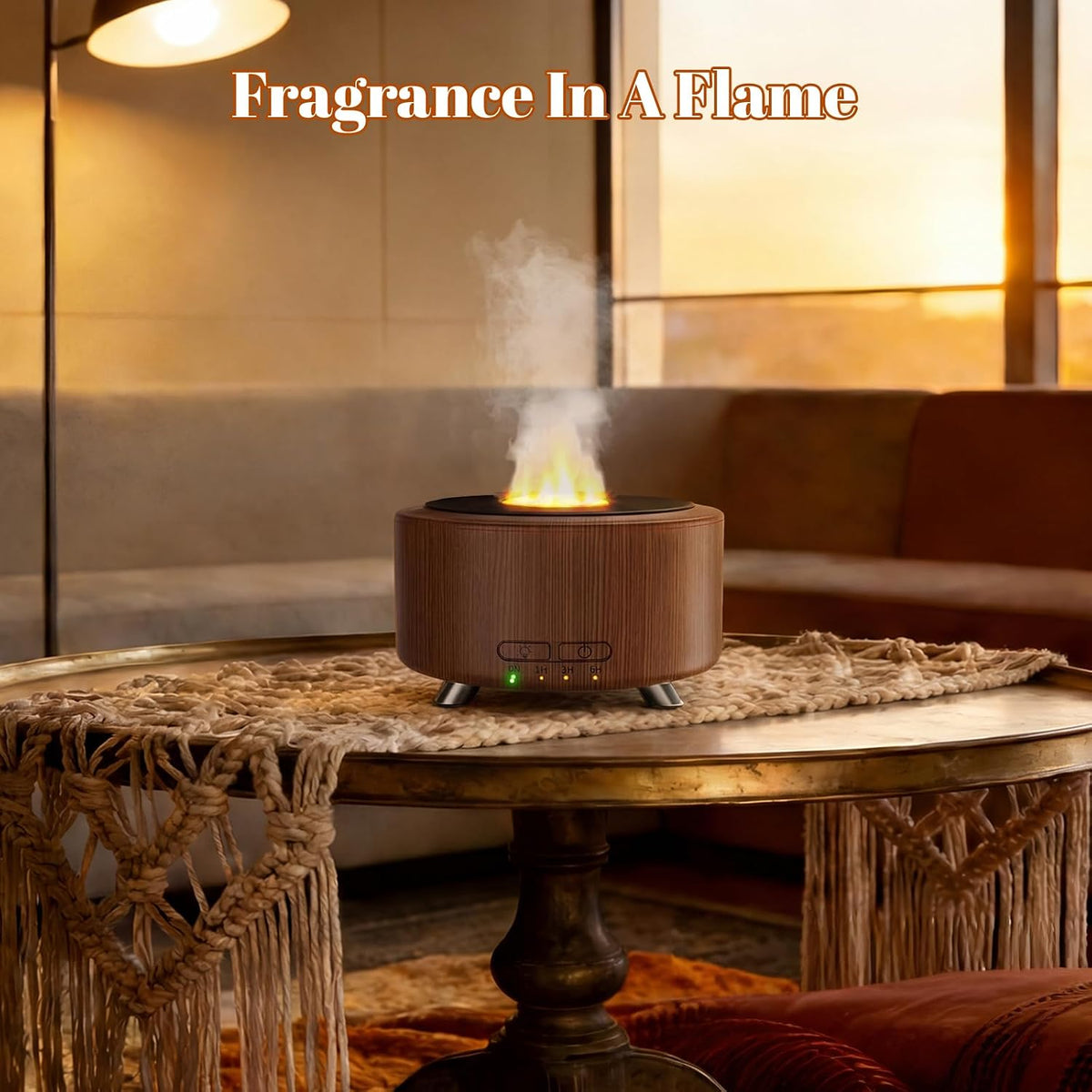 500ML Retro Vinyl Essential Oil Diffuser for Home