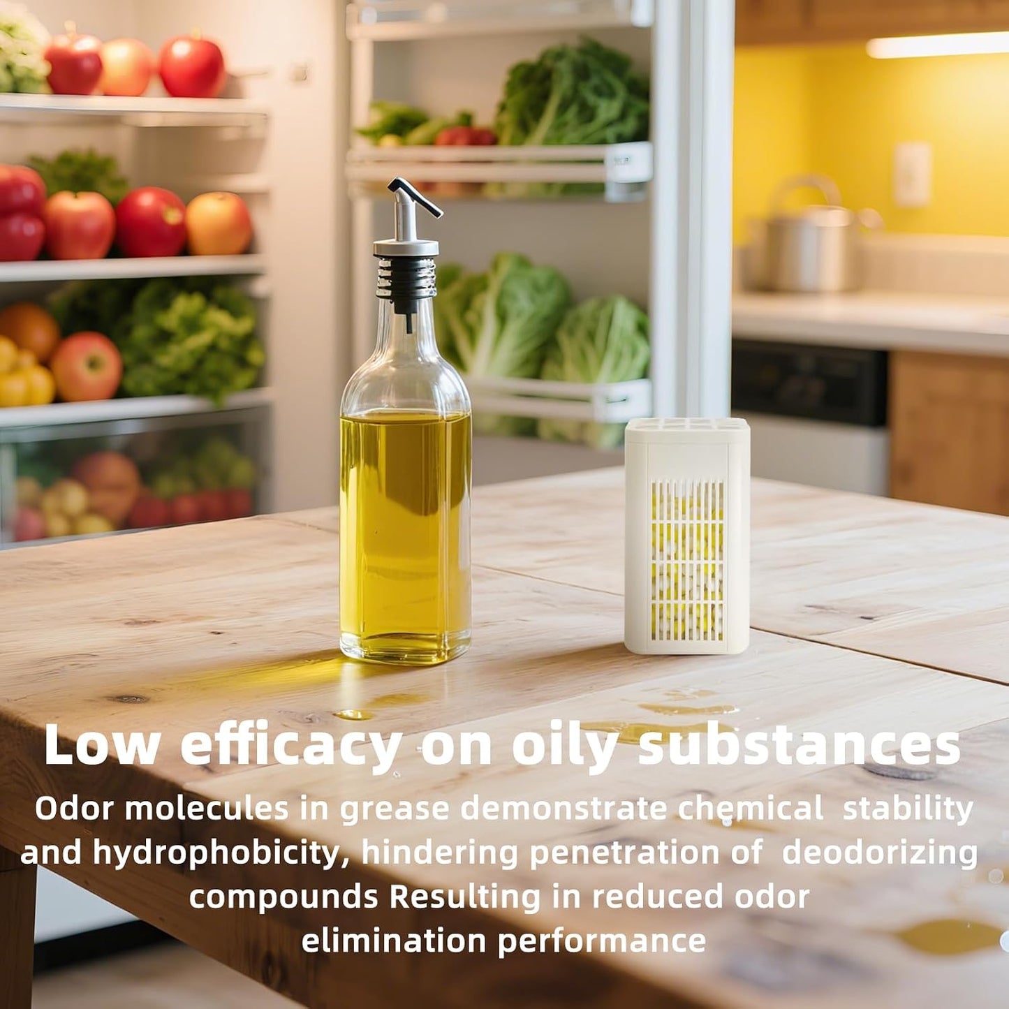 Strongest Refrigerator Deodorizer Odor Eliminator - 24h Fast Odor Removal, 12Months Long-Lasting Freshness, 1 pack