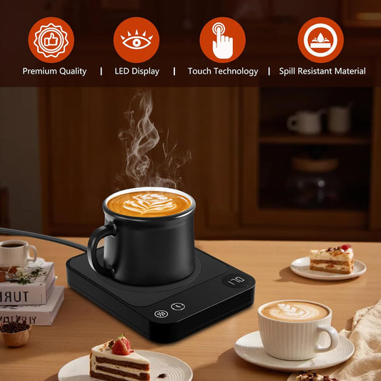 Mug Warmer,Coffee Mug Warmer with 3 Adjustable Temperature Settings,Coffee Warmer with 2-12H Auto Shutoff Functions,Easy to Clean Mug Heater for Desk,Grandma Gifts for Mothers Day