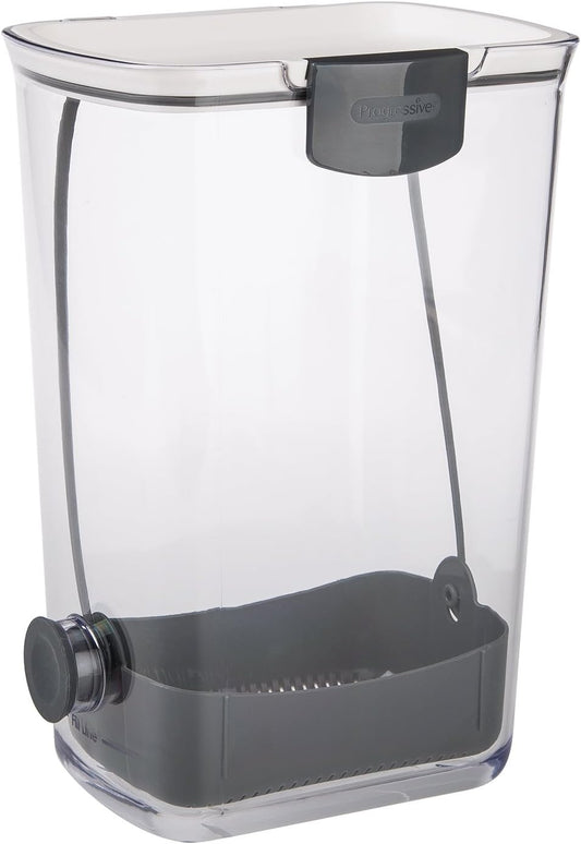 ProKeeper Herb Keeper with Removable Silicone Drain Plug, BPA-Free Plastic | Stores 1 to 3 Bunches Of Herbs Or Keeps Asparagus Hydrated, Removable Basket for Easy Access and Drainage, Dishwasher Safe