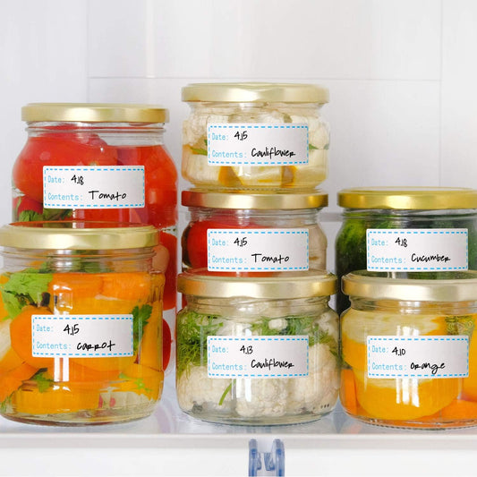 300 Pcs Removable Freezer Labels 1 x 3 Inch Food Storage Stickers Refrigerator Freezer Paper Label for Meal Prep Containers Easy Peel Off Design No Residue