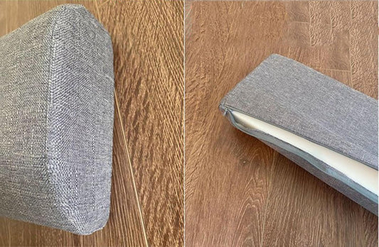 Knee Pillow Half Moon for Back Sleeping, Knee Wedge Pillow for Back Pain,Body Pillow Leg Pillow for Side Sleeping, Knee Bolster Pillow for Legs Support, Half Moon(17,45x18x10cm/18x7x4in)