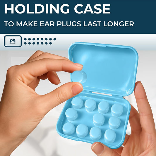 Peace&Quiet PQ Wax Ear Plugs for Sleeping, Swimming - 15 Soft Noise Cancelling Silicone Gel Wax Earplugs for Sleep and Swimmers, Ear Protection with Sound Blocking Level of 32 Db, (15-Pillows)