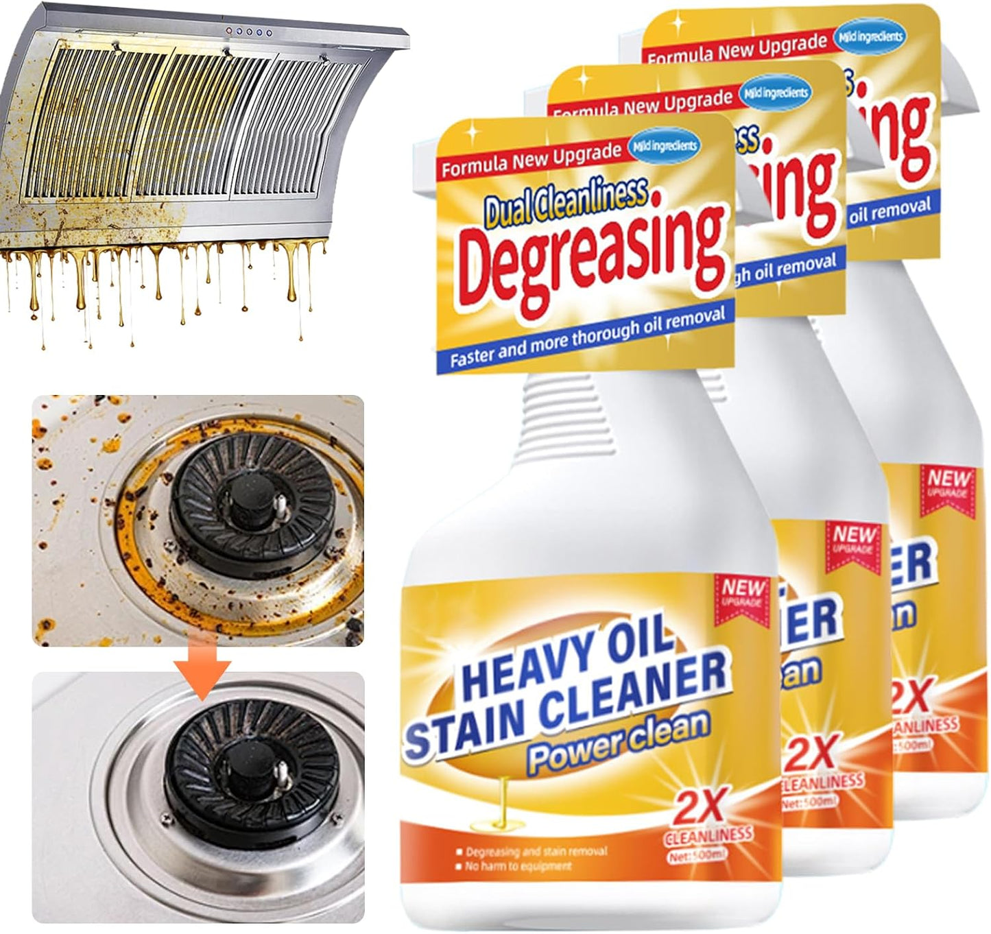 Eadwe Kitchen Heavy Oil Cleaner, 2025 Upgrade All Purpose Kitchens Heavy Oil Cleaning Agent, Grease Remover, Multipurpose Kitchen Cleaner Spray for Countertops, Ovens, and Appliances (1)