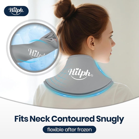 Hilph Neck Ice Pack Wrap Gel, Soft Gel Ice Pack for Cervical Neck Pain