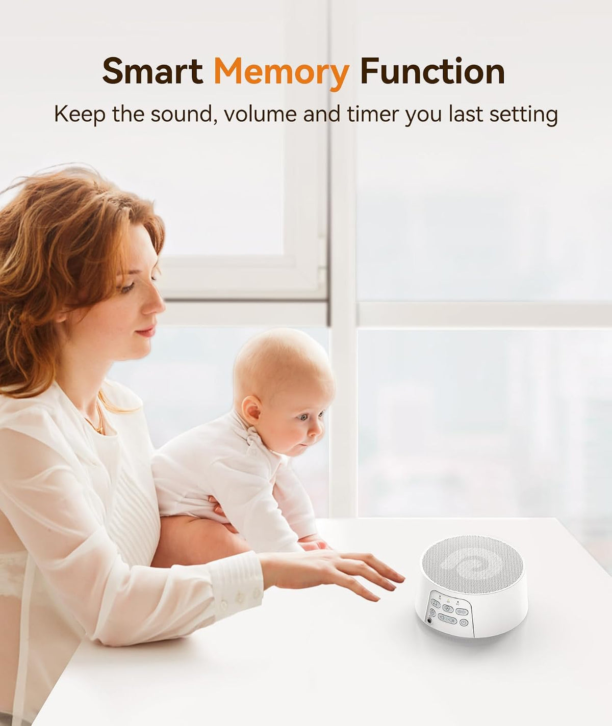 Dreamegg White Noise Machine, Sound Machine for Sleeping Baby, Kids, Adult